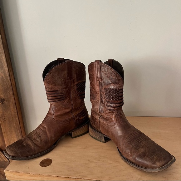Ariat  Circuit Patriot Western Men`s Boot Size 14 D Weathered brown (10029699) main image 10